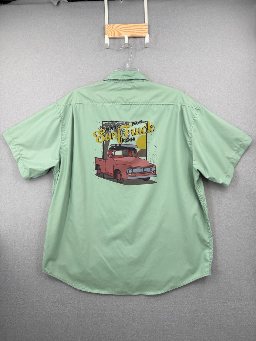 N.E. Limited Authentic Gear Aloha Button-Down Shirt Mens 2XL Surf Truck Hawaii